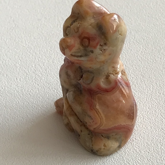 Natural Crazy Lace Agate Kitty - Picture 11 of 11